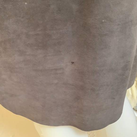 FABIANA FILIPPI Gray/Taupe Suede Sleeveless Dress - Picture 9 of 13